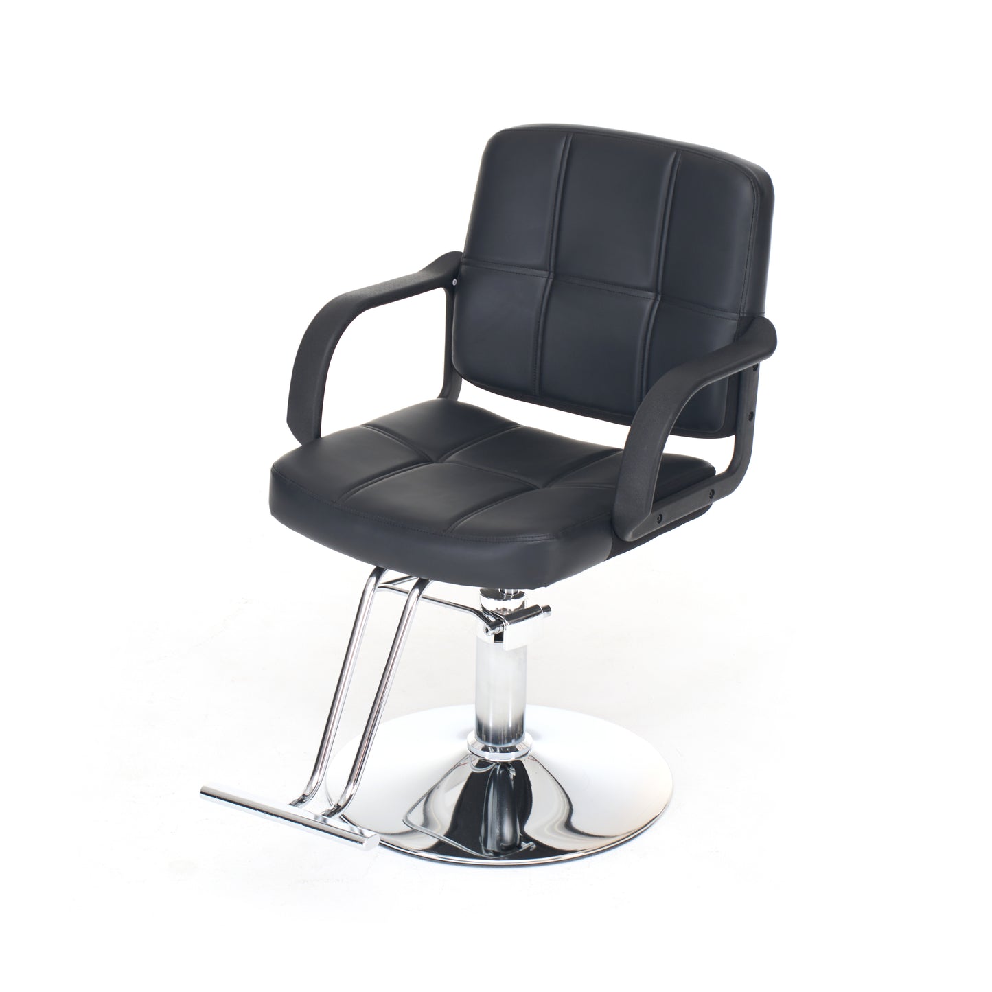 Barber Chair for Hair Stylist- 360° Swivel, Adjustable Height, Capacity 350 LBS with Heavy Duty Hydraulic Pump,BLACK image 11