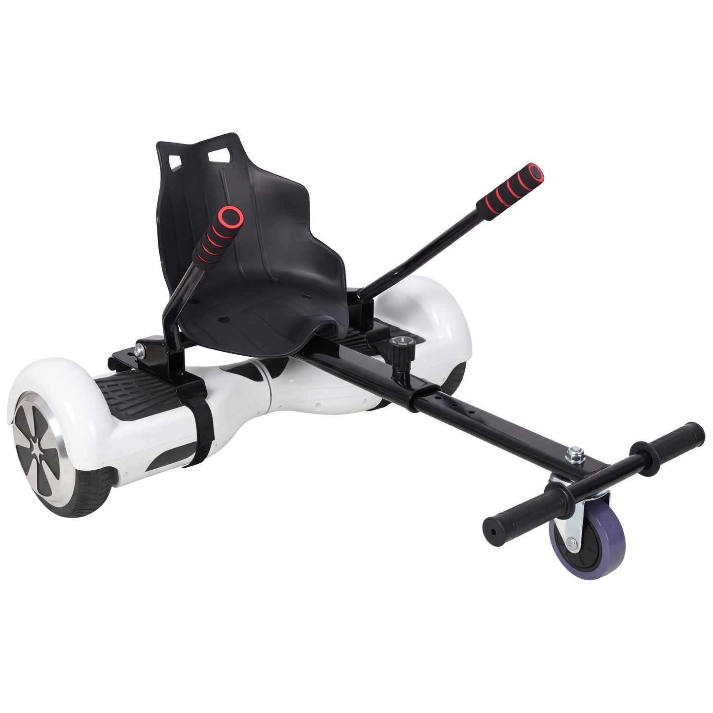 Hoverboard Seat Attachment Go-Kart,Fits 6.5" 8"10" Hoverboards,Sturdy Adjustable Off-Road Frame,Hover Cart for Family Fun,not include Hoverboard,Black image 2