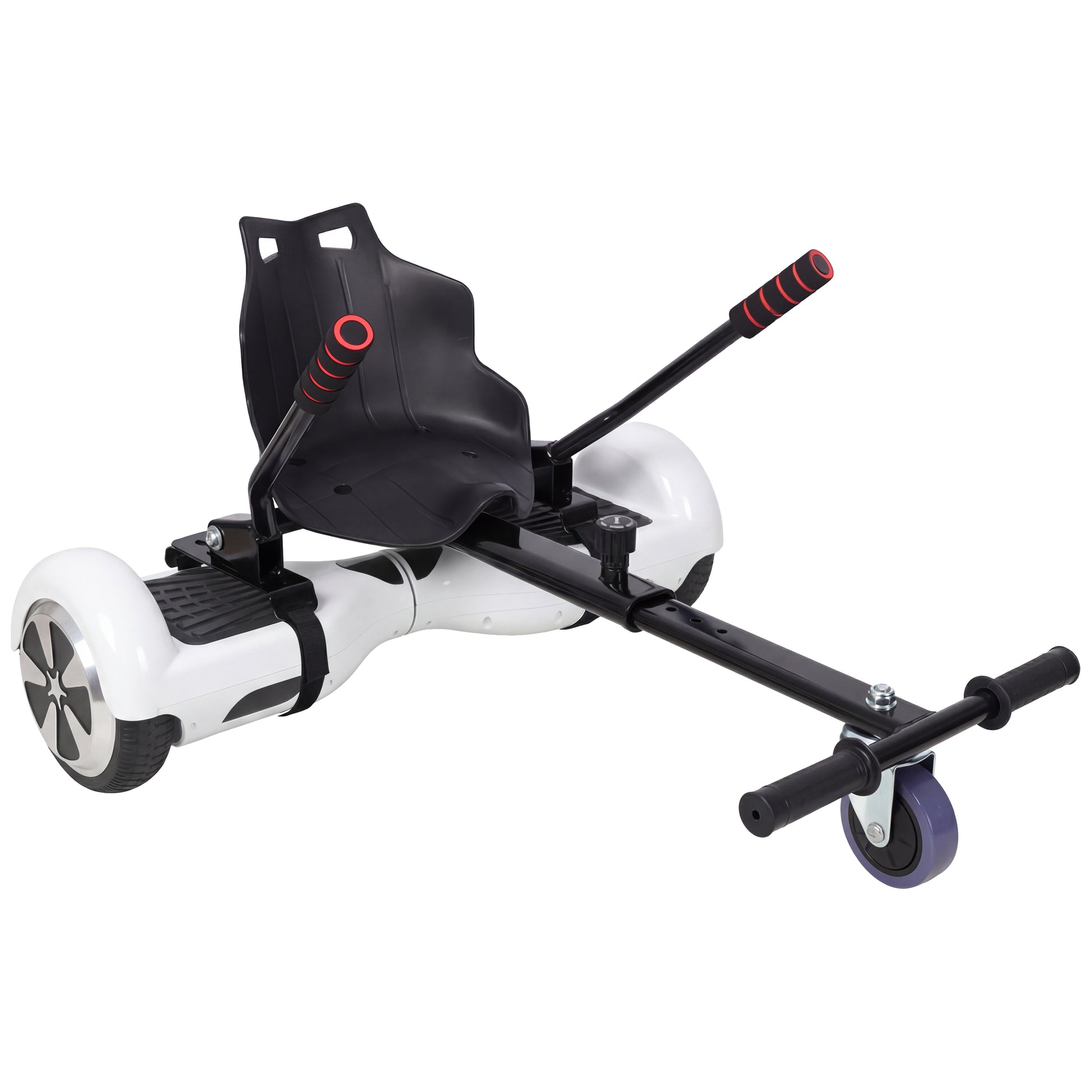 Hoverboard Seat Attachment Go-Kart,Fits 6.5" 8"10" Hoverboards,Sturdy Adjustable Off-Road Frame,Hover Cart for Family Fun,not include Hoverboard,Black image 2