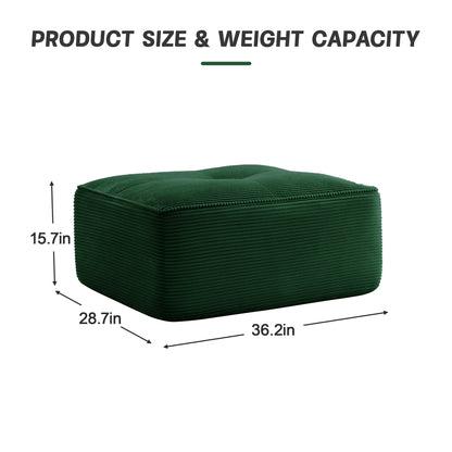 Ottoman Corduroy -Green image 6