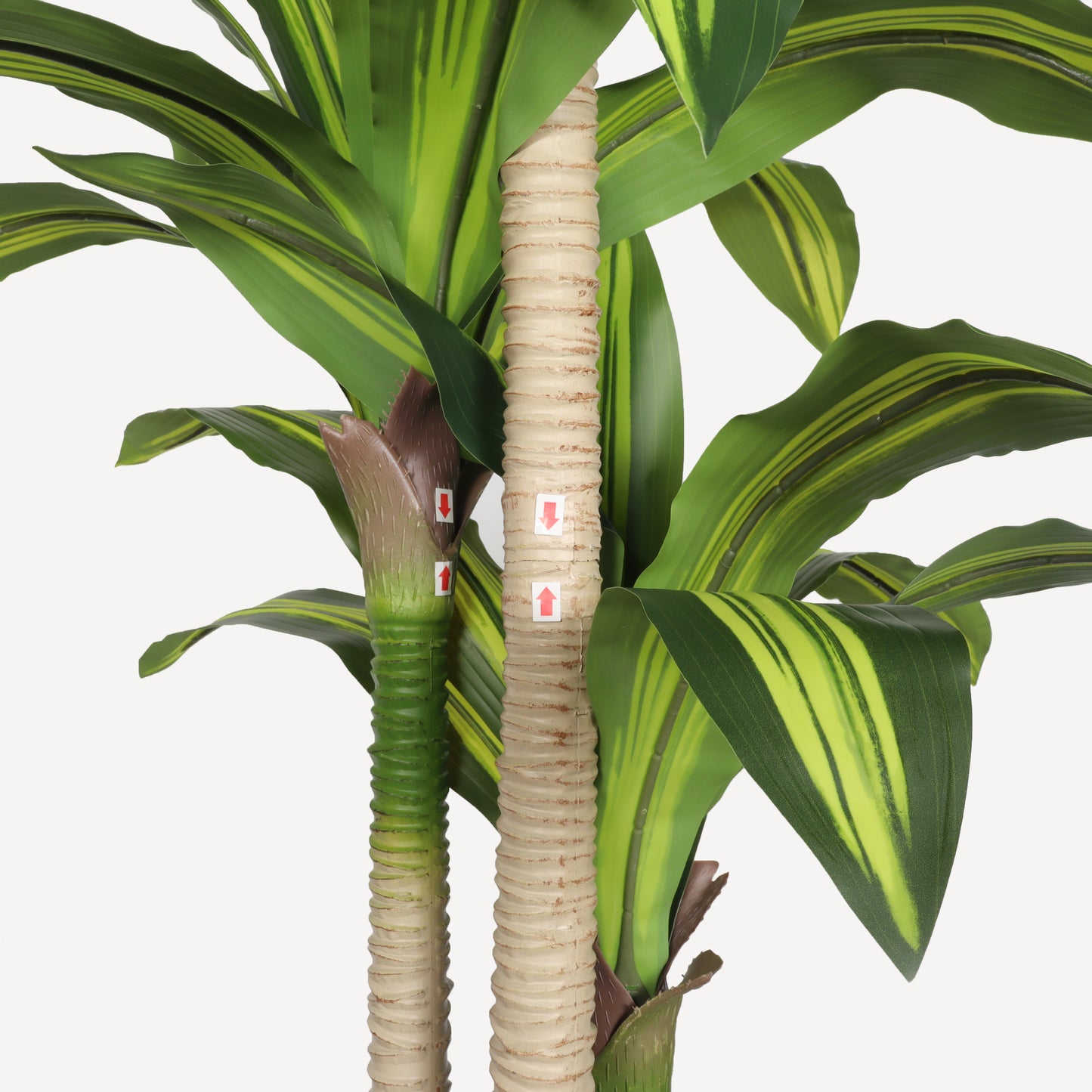 5' Artificial Dracaena Tree with Black Plastic Pot, 1pc/set image 7