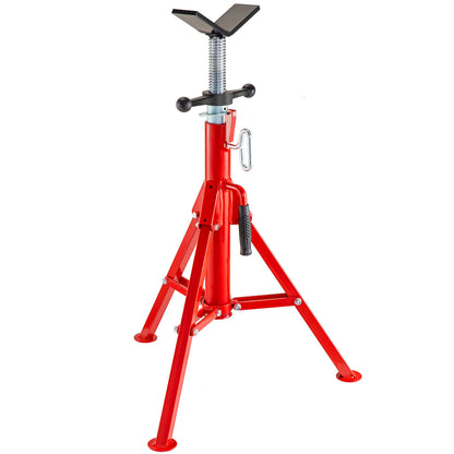 V Head Pipe Stand Adjustable Height 28-52 Inch, Pipe Jack Stands 2500 LB. Capacity,Folding Portable Pipe Stands 1/2 to 12 Inch Pipe Supporting,Steel Jack Stands image 3