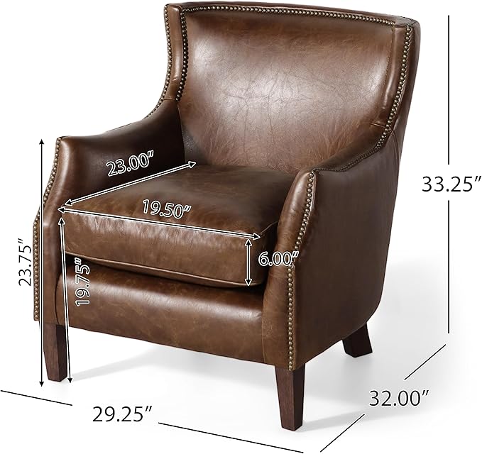Genuine Leather Single Sofa image 2