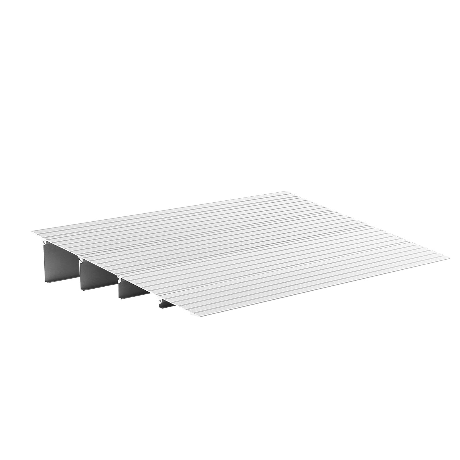 Door Threshold Ramp, 4 inch Rise, Aluminum Alloy Threshold Ramp Rated 800 lbs Load Capacity, Handicap Ramps for Home Steps for Wheelchair, Scooters, Power Chairs, Walkers, Bicycle, Tricycle image 5