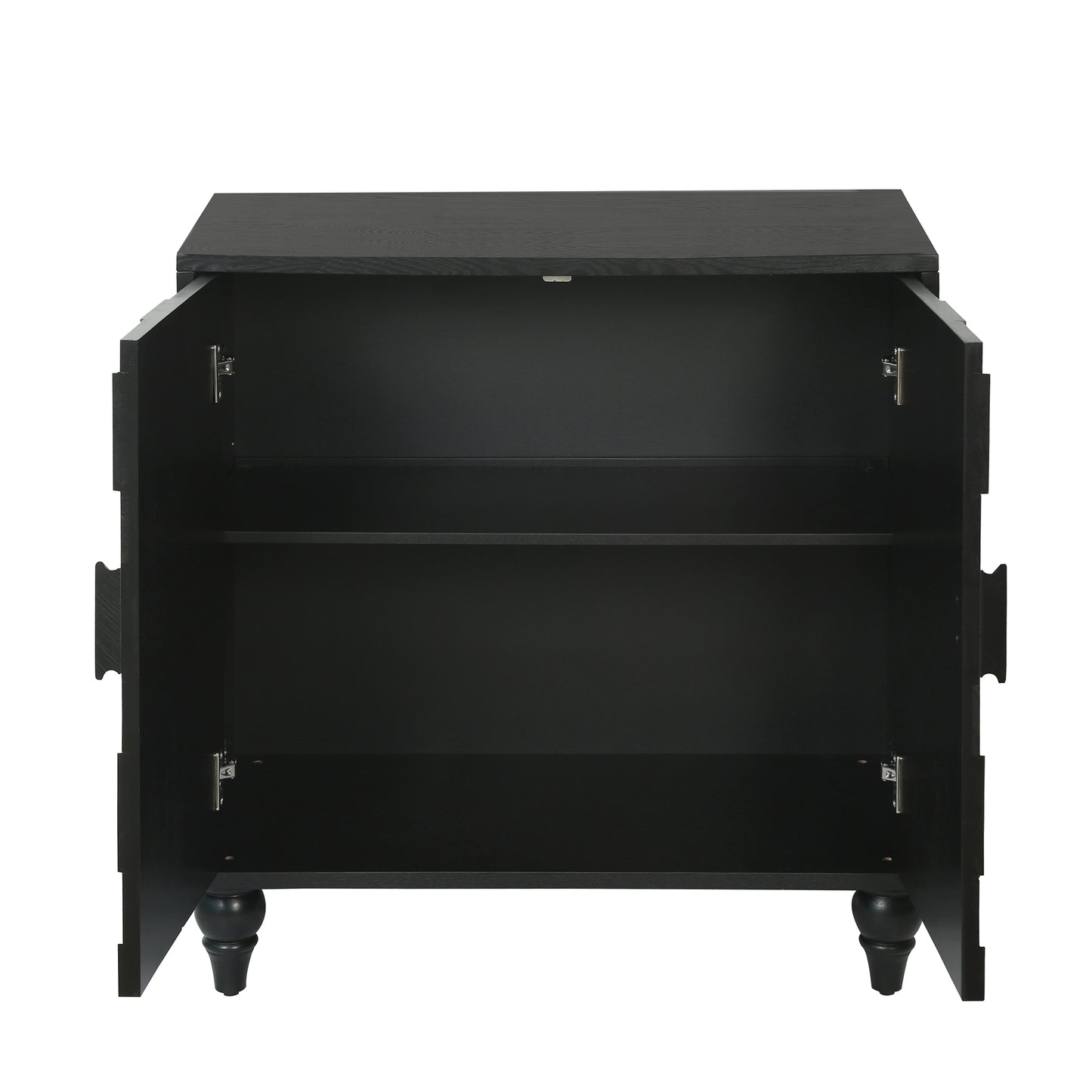 30.31" Sideboard With With Honeycomb Pattern, Modern Accent Cabinet image 12