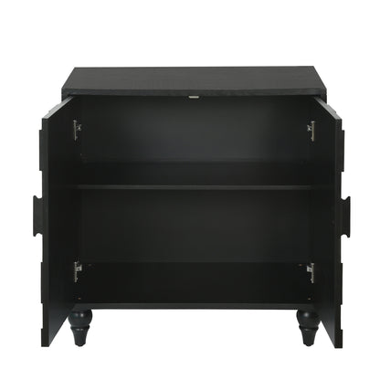30.31" Sideboard With With Honeycomb Pattern, Modern Accent Cabinet image 12