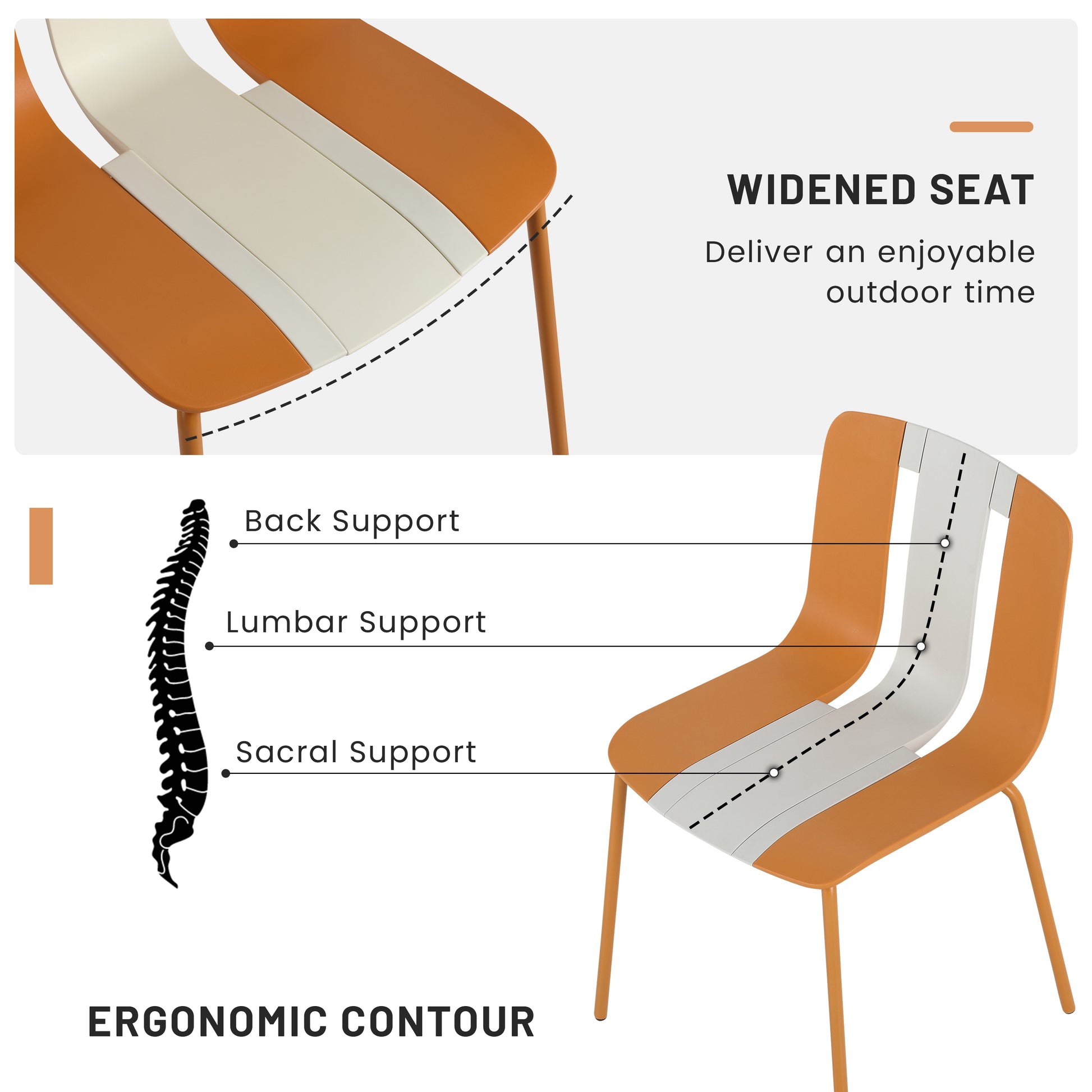 Summer 4-Pack Modern Striped Color Block Chairs - Packaging