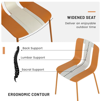 Summer 4-Pack Modern Striped Color Block Chairs - Packaging