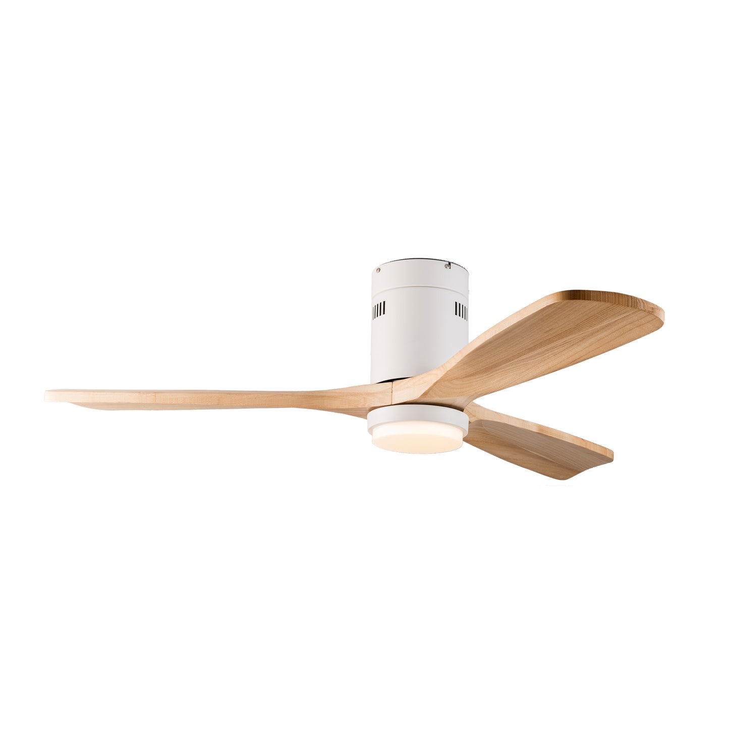 52 inch Low Profile Ceiling fan with Light and Remote Control, Flush Mount, Reversible, 3CCT, Dimmable, Noiseless, Ceiling Fan for Bedroom, Indoor/Outdoor Use image 2