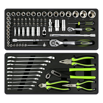 465-Piece Mechanics Tool Set with 3-Drawer Heavy Duty Metal Box Repair Tool Kit image 3