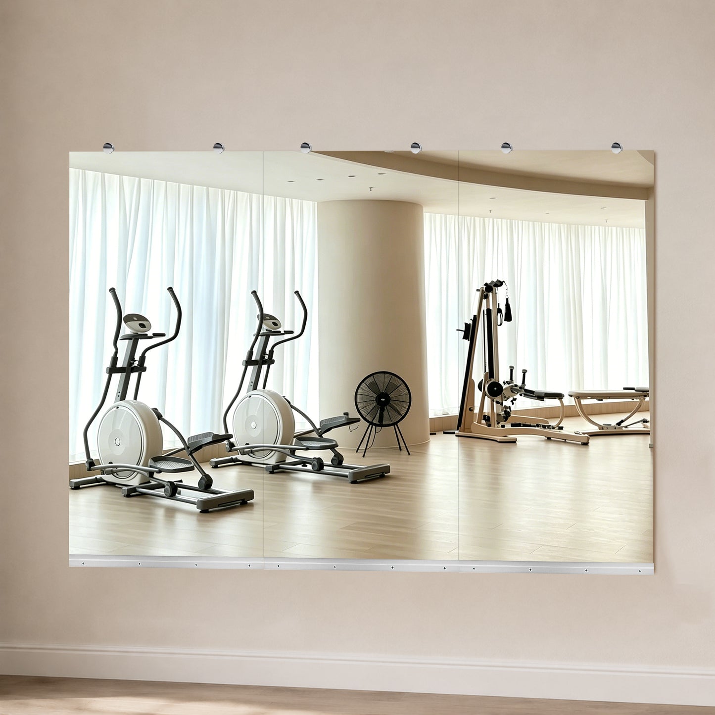 GYM MIRROR 24X48 INCH -3pcs image 1