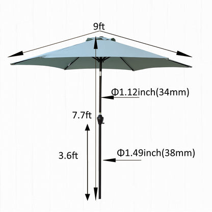 9FT UMBRELLA Frosty Green image 3