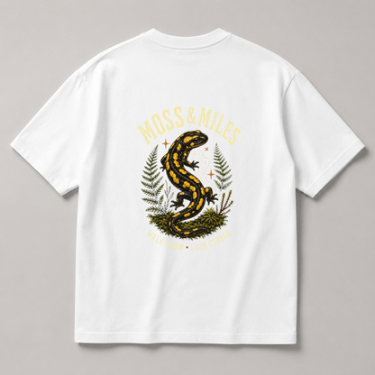 Moss & Miles Fire Salamander Graphic T-Shirt, Vintage Woodland Hiking Tee - image 1