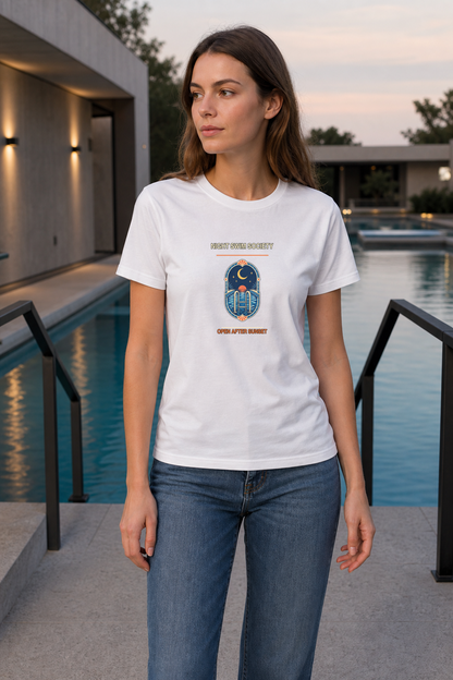 Night Swim Society Vintage Pool Graphic T-Shirt, Retro Swimming Club Gift Tee - image 5