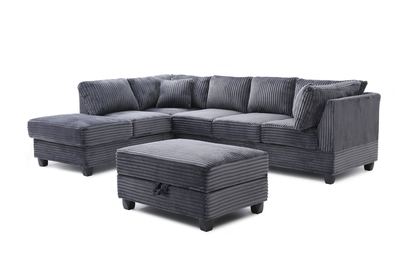 Perth G00235B-SC Sectional(Ottoman Not Include), Gray image 2