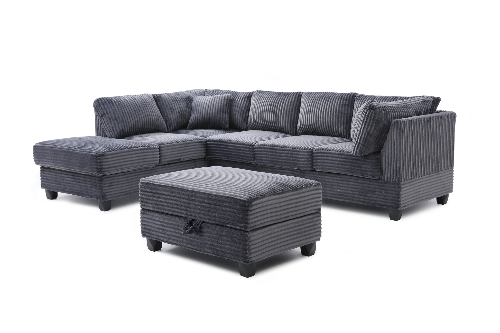 Perth G00235B-SC Sectional(Ottoman Not Include), Gray image 2
