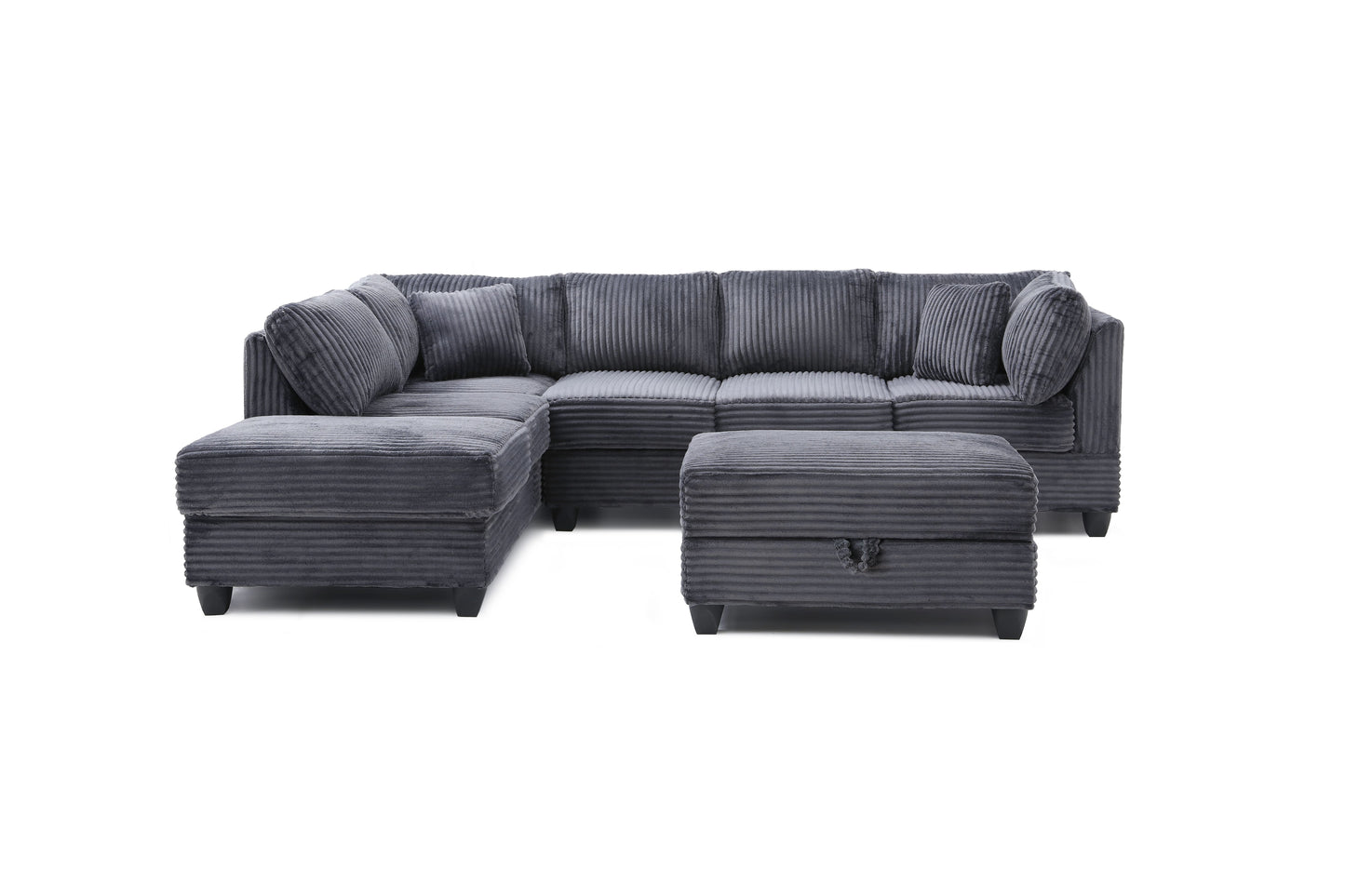 Perth G00235B-SC Sectional(Ottoman Not Include), Gray image 3