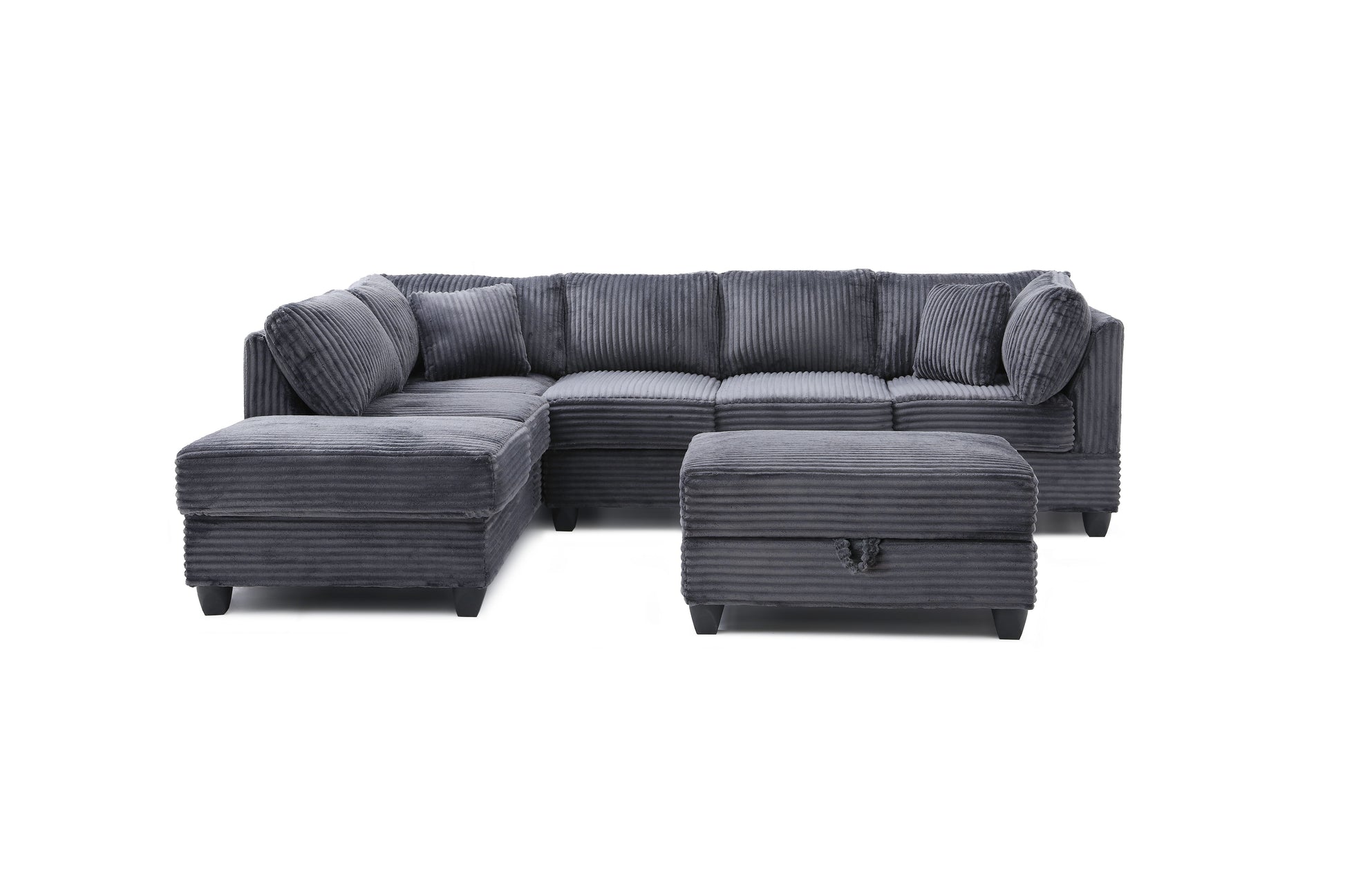 Perth G00235B-SC Sectional(Ottoman Not Include), Gray image 3