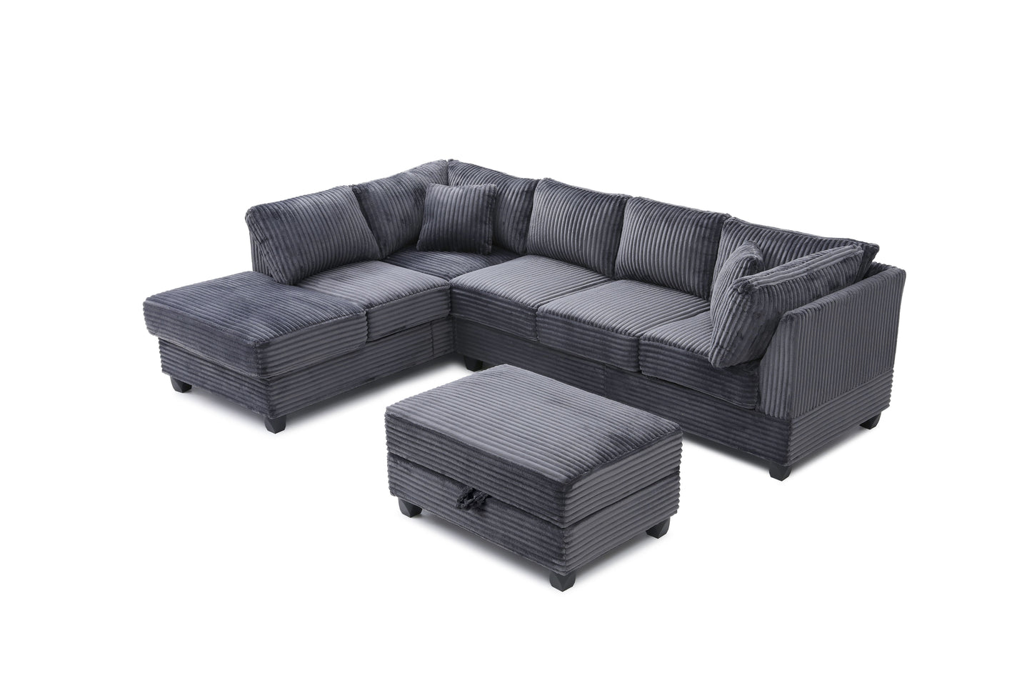 Perth G00235B-SC Sectional(Ottoman Not Include), Gray image 7