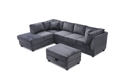 Perth G00235B-SC Sectional(Ottoman Not Include), Gray image 7