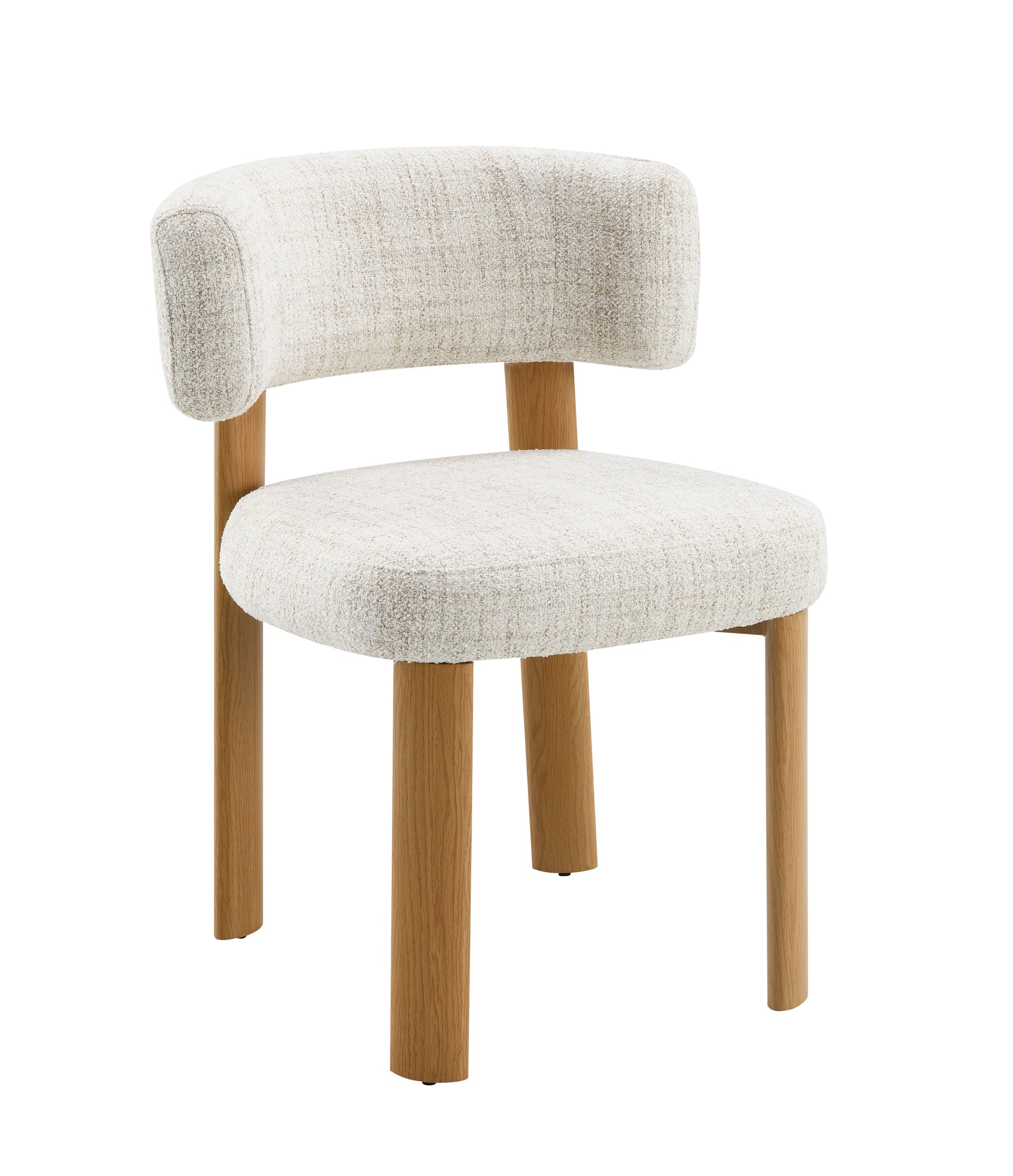Ogin Beige Chenille & Gray Side Chair (Set of 2) image 5