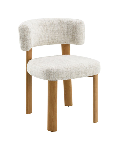 Ogin Beige Chenille & Gray Side Chair (Set of 2) image 5