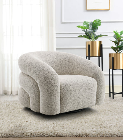Irma Gray Boucle Chair W/Swivel image 1