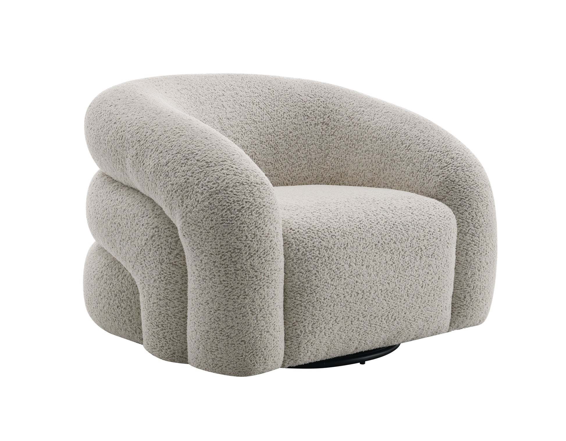 Irma Gray Boucle Chair W/Swivel image 3
