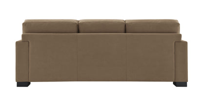 Darya Brown Suede Fabric Sofa w/4 Pillows image 7