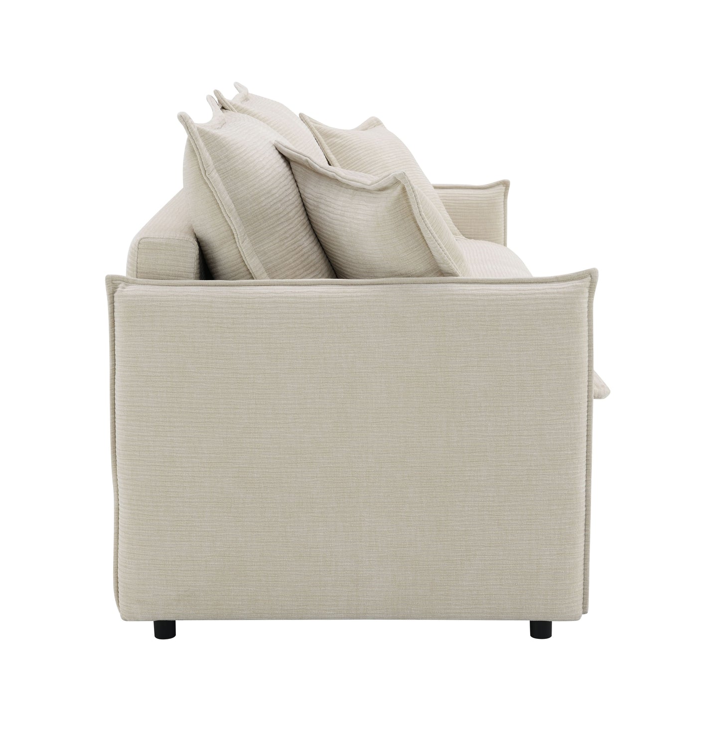 Elisea Beige Chenille Sofa w/Sleeper (Full) image 9