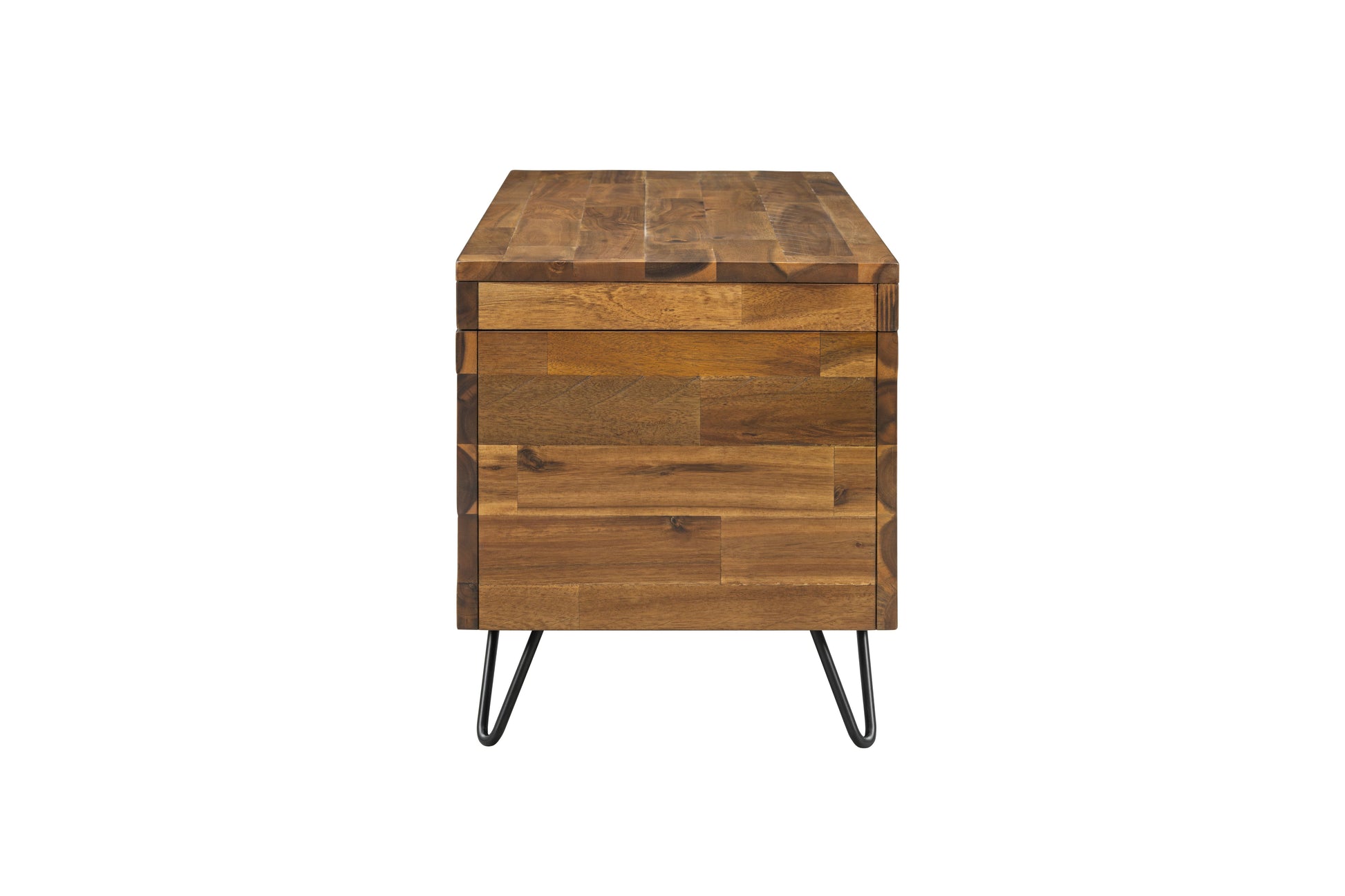 Solid Acacia Wood 46-inch Storage Bench image 7