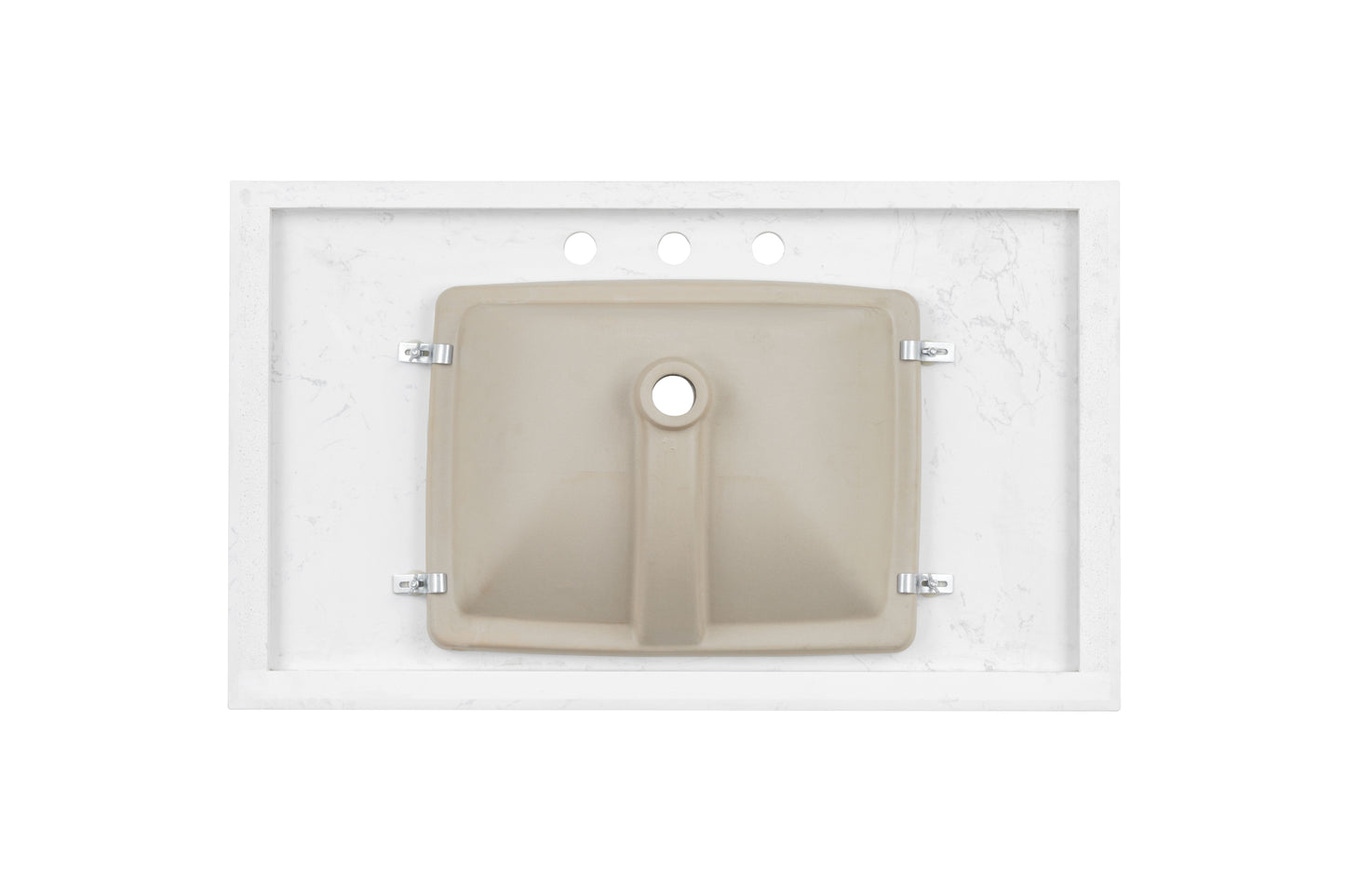37'' Engineered Stone Vanity Top with Undermount Sink image 3