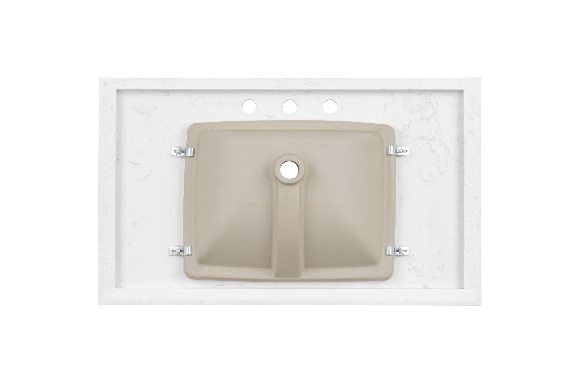 37'' Engineered Stone Vanity Top with Undermount Sink image 3