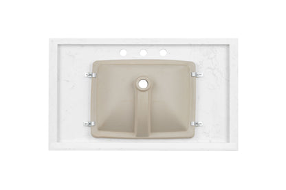 37'' Engineered Stone Vanity Top with Undermount Sink image 3