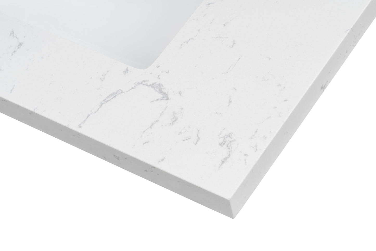 31'' Engineered Stone Vanity Top with Undermount Sink Quartz image 6