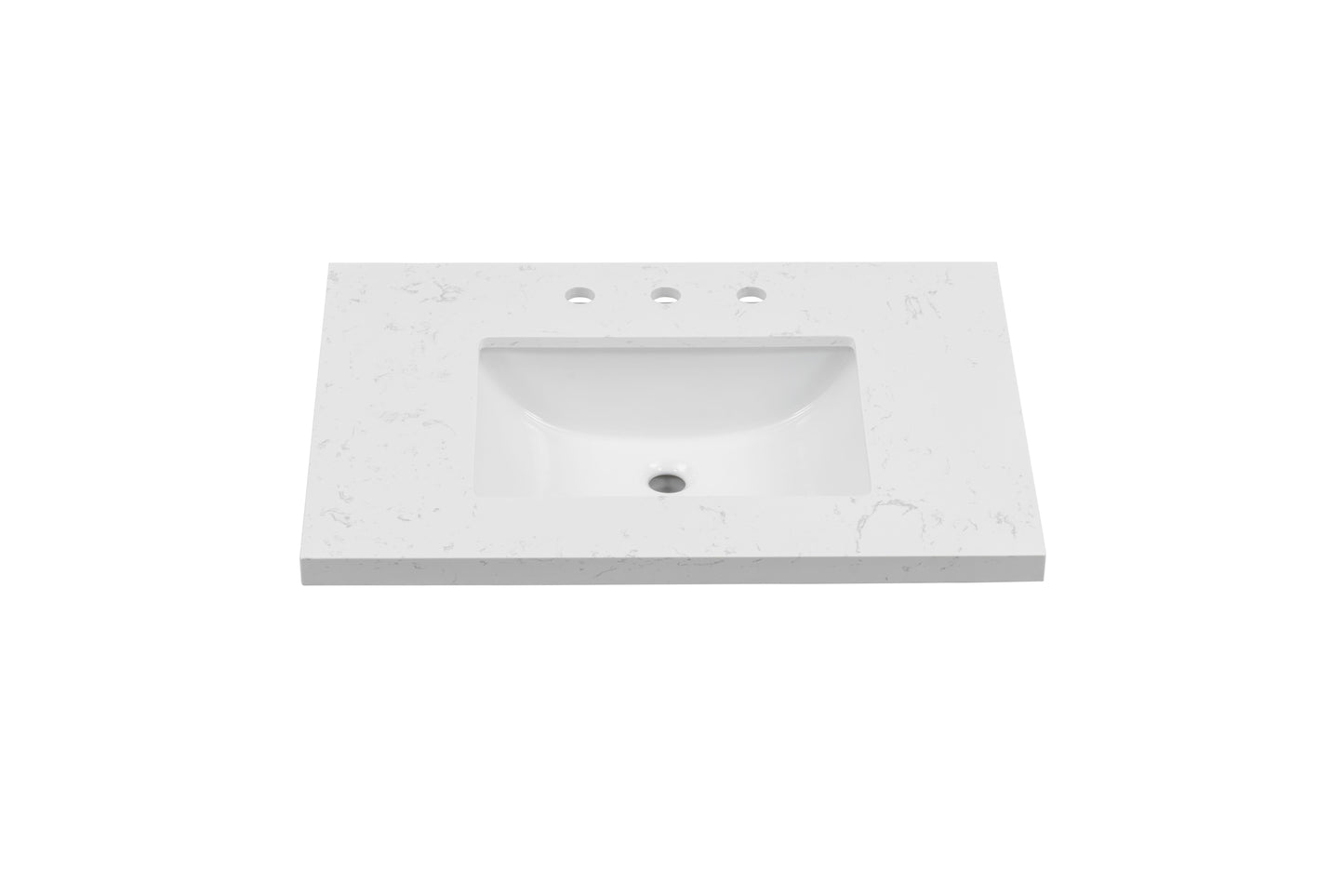 31'' Engineered Stone Vanity Top with Undermount Sink Quartz image 8
