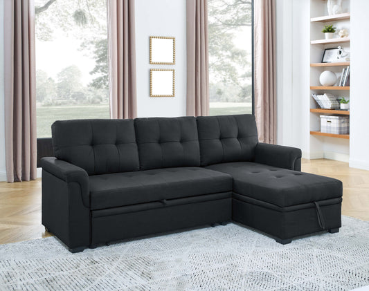86'' Upholstered Pull-Out Sofa Bed image 1