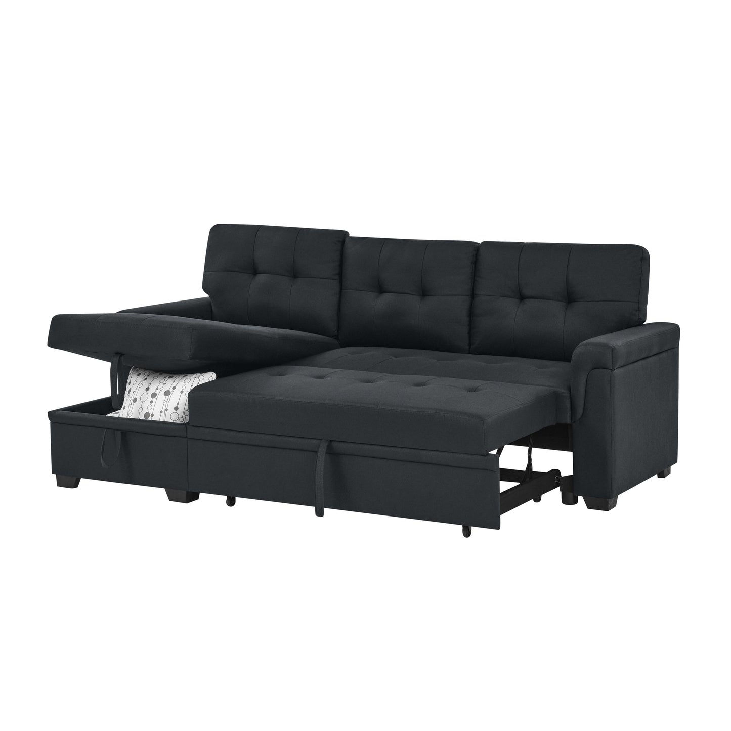 86'' Upholstered Pull-Out Sofa Bed image 3
