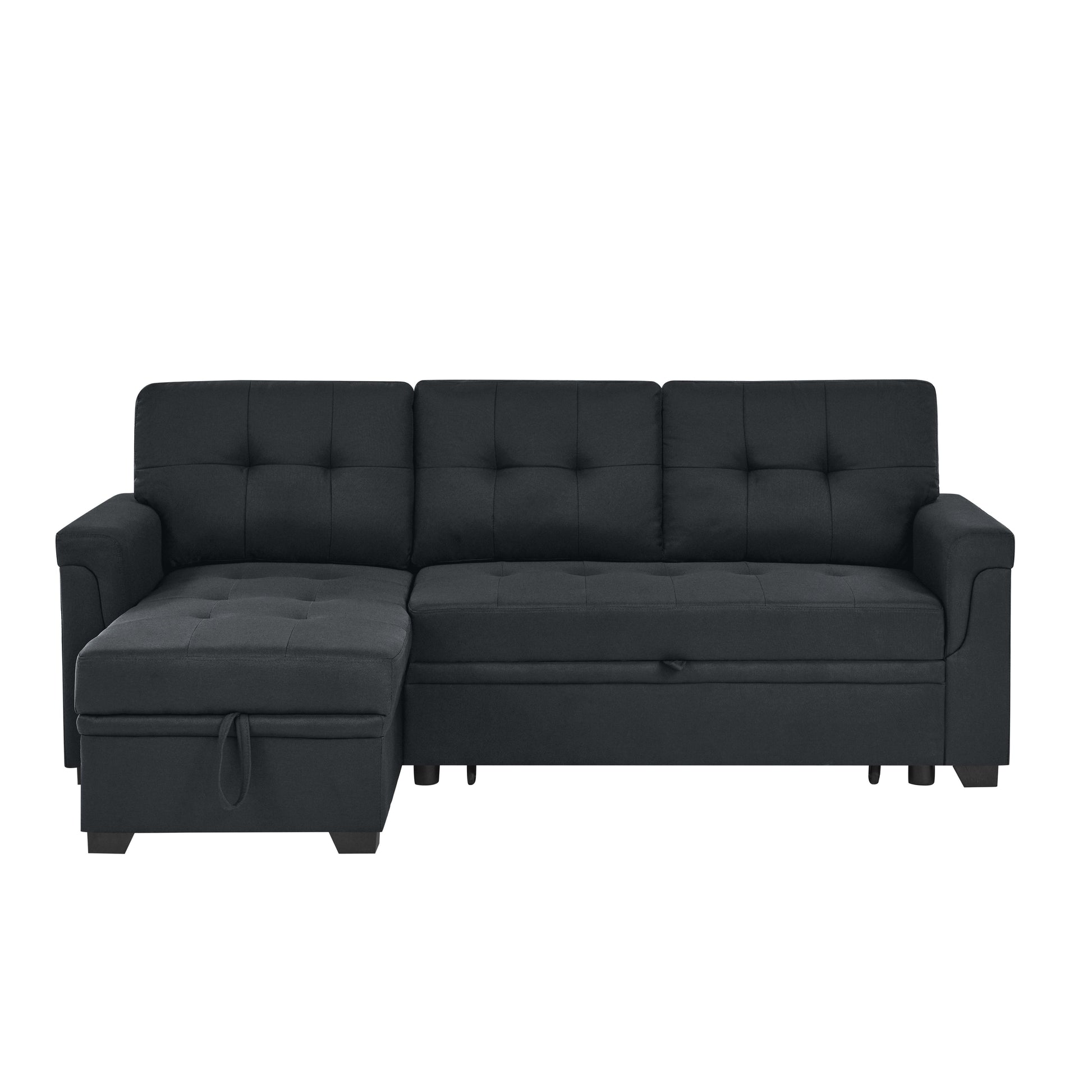 86'' Upholstered Pull-Out Sofa Bed image 4