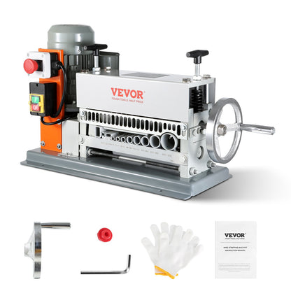 VEVOR Wire Stripping Machine, Electric & Manual Cable Stripp Electric 370 W | 11 Channels | 88 ft/min