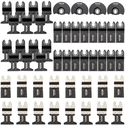 VEVOR Oscillating Saw Blades Multitool Blades Kit HCS/SS / 50 Pcs