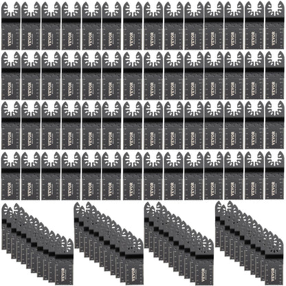 VEVOR Oscillating Saw Blades Multitool Blades Kit High Carbon Steel / 100 Pcs
