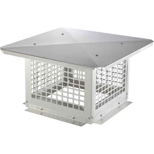 VEVOR Stainless Steel Chimney Cap & Flue Cover 12 x 12 inch