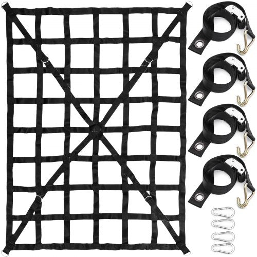VEVOR Truck Bed Cargo Net for Pickup Trucks, 3.5 x 4.1 to 8  4.2 x 5.5 ft