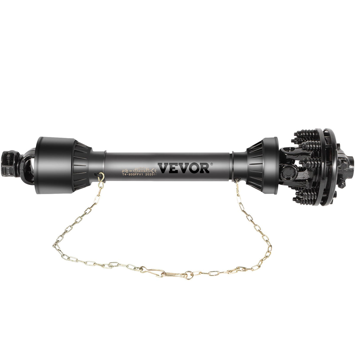 VEVOR Series 6 PTO Drive Shaft with Slip Clutch 1200 mm / Black
