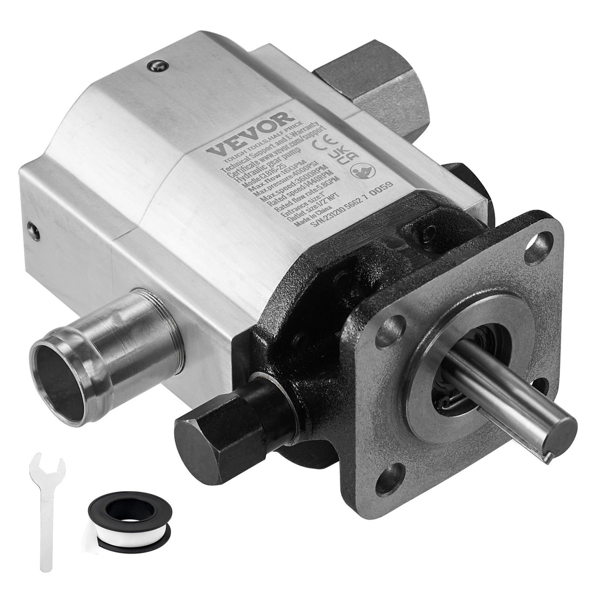 Hydraulic log splitter gear pump Single / 16 GPM