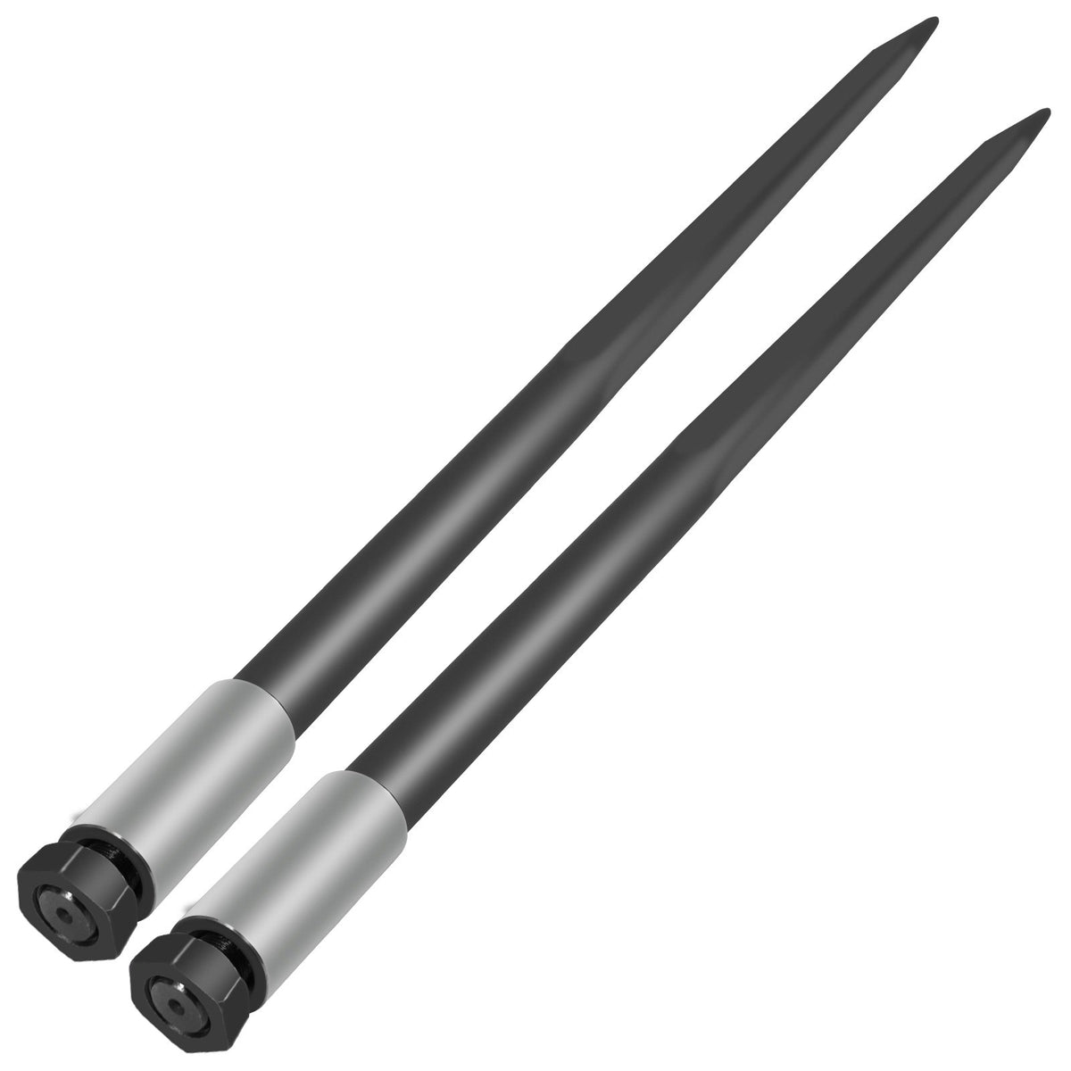 49 inch hay bale spear set 49 inch / Black