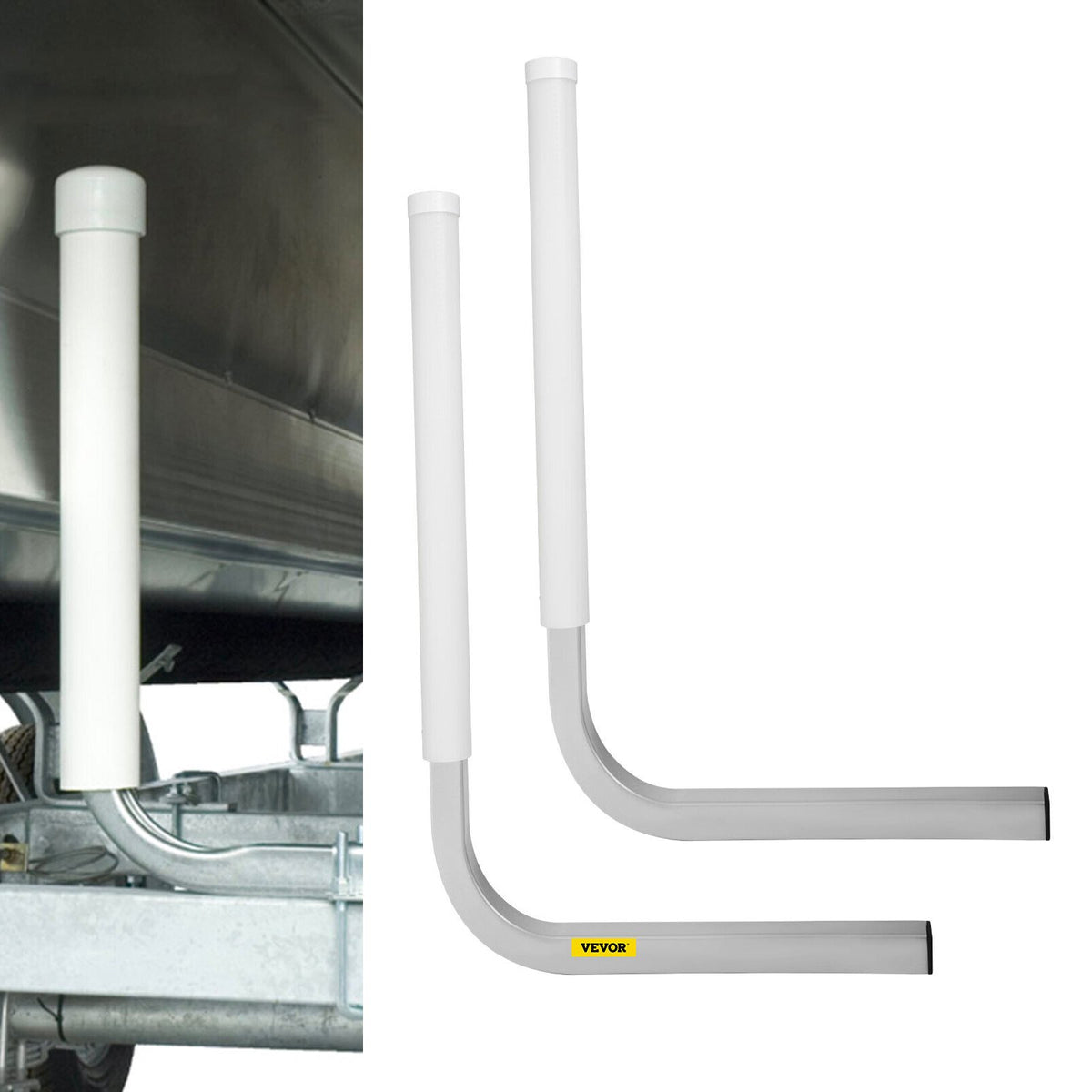 VEVOR Boat Trailer Guide-ons, Steel Trailer Post Guide with  Arc L / 16-inch PVC Pipe