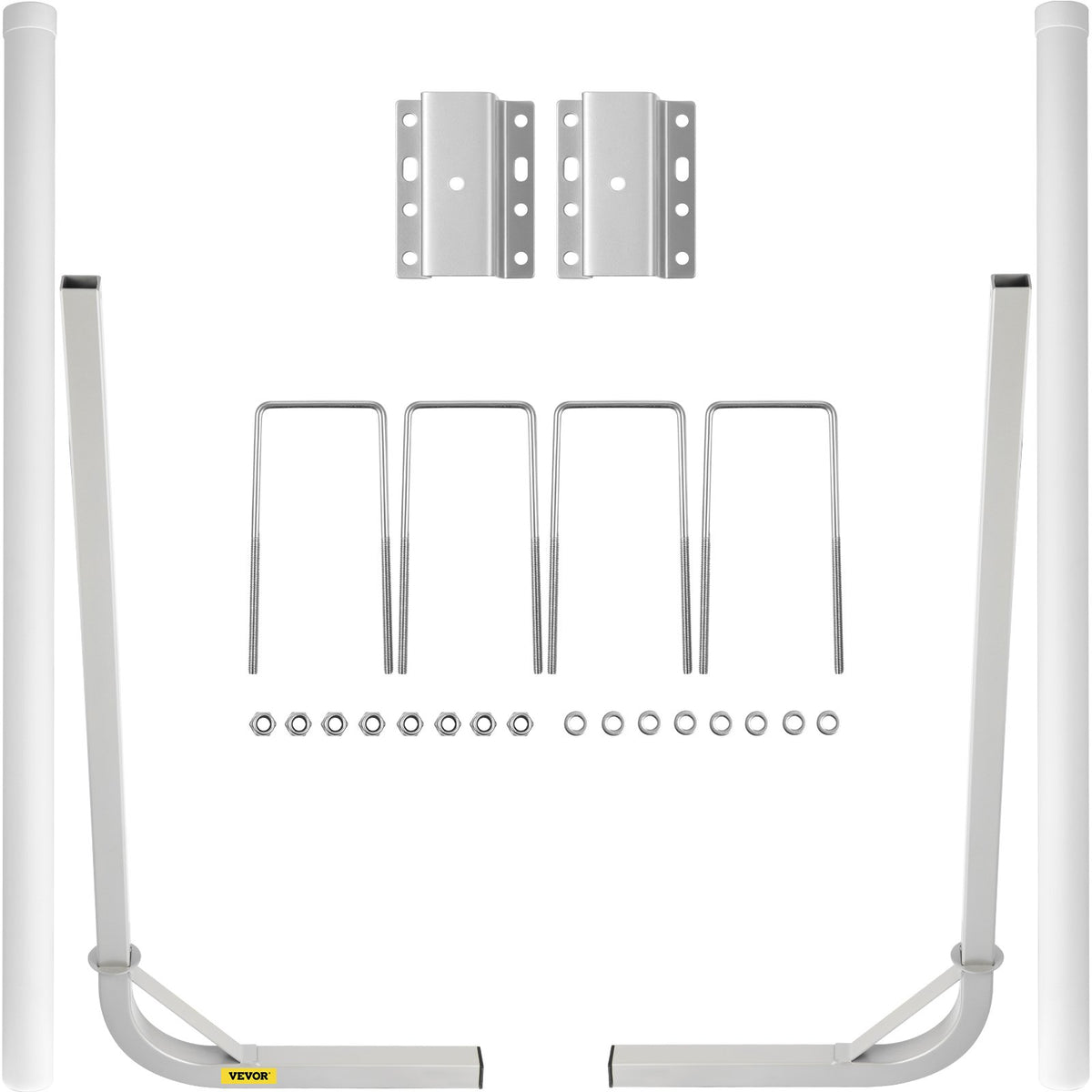 VEVOR Boat Trailer Guide-ons, Steel Trailer Post Guide with  Arc L / 60-inch White PVC Pipe with Reinforcement