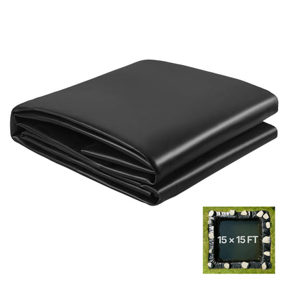 VEVOR Pond Liner, LLDPE EPDM and PE Fish Pond Liner EPDM 45 Mil / 15 x 15 ft